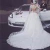 Arabische Trouwjurken Sweetheart Turkije Puffy Lange Mouwen Bruidsjurken Kant Crystals Luxe Libanon Bride Jurk 2017 Vestido de Noiva