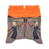 Erkekler Casual Çorap Moda Eğilim Boyama 10 Çift / lot Pamuk Renkli Retro Yağı Serin Elbise Komik Parti Elbise Tasarımcı Ekip Çorap