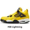 Lo nuevo Bred 4 4s What The Cactus Jack Laser Wings para hombre Zapatos de baloncesto Denim Blue Tattoo Pale Citron Hombres Sports Sports Sneakers al aire libre