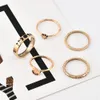 Nova Cor de Ouro Anel Set Declaração Geométrica Do Vintage Anéis Para As Mulheres da Festa de Casamento Jóias 2019 Anéis Femininos Moda