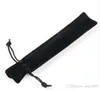 Ny Velvet Pen Pouch Holder Single Pencil Bag Pen Case Rope Locking Gift Bag