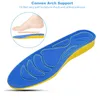 Hoogte Verhoog Blauwe inlegzolen 2 5 cm Boogsteun schoenpad voetverzorging PU Materiaal Anti-slippery Zwarte binnenzool voor mannen en vrouwen239c
