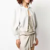 Fashion Women Handmade Pearl Knitted Long Sleeve Cardigan Coat Elegant 2020 Spring New Women Sweater Coat