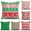 Kerstmis linnen kussenhoes 45 * 45cm linnen xmas sofa kussensloop kussenhoes xmas cadeau interieur