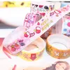 Cartoon Colorful Tape Notebook Decorative Adhesive Tape School Sticker Rolls Cute Colorful DIY Scrapbooks Sticker Label Tape BH2537 TQQ