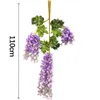 Wisteria Dekoracje ślubne Sztuczne Dekoracyjne Kwiaty Girlandy na Świąteczne Party Wedding Home Supplies Multicolor 110 cm / 75 cm A-874