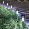 12pcs/Lot Solar panel LED Spike Spot Light Spotlight Landscape Garden Yard Path Lawn Solar Lamps Outdoor Grounding Sun Light