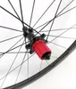 Pieno ruote in carbonio profondità 50 millimetri di larghezza 25 millimetri di carbonio della bici del carbonio della strada wheelset clincher / wheelset tubolare con EVO decalcomanie nere