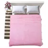 Sommer-Dünnschnitt, weiche und bequeme Flanelldecke in reiner Farbe, Überwurf auf Sofa/Bett/Reise-Plaids, Tagesdecken, Bettlaken