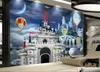 Murais de papel de parede 3D personalizados 3d Luxo Gold 3d 3d Triedimensional Padrão Europeu Judeu Jew Television Background Wall Wall Papel H1588040