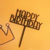 2020 Ins Moda Buon Compleanno Acrilico Cake Topper Baby Shower Acrilico Cupcake Topper Per Bambini Festa di Compleanno Decorazioni Della Torta291Q