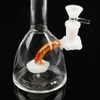 Bangs d'eau en verre Rainbow plate-forme pétrolière dab rig 7.3inch pipe à eau en verre avec bol en verre de 14mm pour fumer