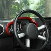 ジープ・ラングラーJK 2007-2010のための車のABSセントラルコントロールダッシュボードの装飾カバーの赤いカーインテリアアクセサリー