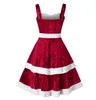 Fashion New Womens Mini Party Casual Sexy Princess Christmas Dresses Slip Tube Top No Sleeve Club Winter Gift Size L-5XL