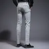ICPANS Płaskie przednie spodnie kratowe spodnie cienkie chude biura formalne slim fit sukienka spodnie mężczyźni 2020 lato