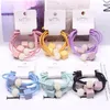 Kvinnor Elegant Crystal Geometriska Elastiska Band Ponytailhållare Scrunchies Headband Gummi Band Hårtillbehör