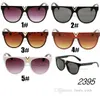 Svart solglasögon för kvinnor brevram solglasögon kvinnlig vintage svart glasögon män kvadratiska nyanser 5 färger mode designer UV400 10PCs