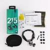 SE215 Kabelgebundene InEar-Ohrhörer mit Mikrofon, neues Paket, Eurbuds, Geräuschunterdrückung, mit Aufbewahrungsbox, HiFi-Headset, DHL, Versand nach 7521113