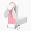 Ventilatore pieghevole USB a mano portatile Regola il vento Tromba Leggero Riutilizzabile Risparmio energetico Ventilatori elettrici colorati creativi Ricaricabili
