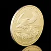 The DOM 2011 in God نحن نثق في الحرية التذكارية Craft 1oz 24k شارة Gold Plated USA Eagle Coin2167713