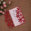 50pcs Christmas Snowflake invitations snow Flower Laser Cut Wedding Invitation Card custom white Lace Invites6853485