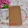 Kraft Notebook Unlined Blank Books Travel Journals for Students School Children Writing Books 8.8*15.5cm SN982