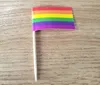 Flag Zahnstocher Lesben Gay Pride LGBT Flag Banner Cooktail Sticks Picks