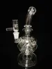 USA 9 pouces "Exosphere" Mini Fab Egg narguilés Dab Rig Matrix Perc bong en verre élégant Fabergé oeufs Concentré de verre scientifique fumer pipe à eau joint de 14mm