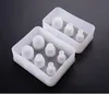البيض سيليكون قالب بيضة عيد الفصح صنع قالب شفاف للأشعة فوق البنفسجية الراتنج 3 أو 6 تجويف راتنجات الايبوكسي قوالب الحرفية لوازم