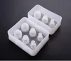 Molde de silicona para huevos, molde transparente para hacer huevos de Pascua para resina UV, moldes de resina epoxi de 3 o 6 cavidades, suministros para manualidades