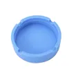 Atacado Portátil Borracha Silicone Macio Cinzeiro Redondo Ecológico Suporte para Cinzeiro Anel de Bolso Cinzeiros para Cigarros Cool Gadgets WCW232