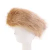 Women Faux Fur Winter Headband Kobiety luksusowy moda na głowę pluszowe nauszniki osłony akcesoria do włosów RRA21508009411