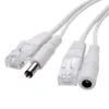 2 pcs (1 par) POE Splitter + POE Injector POE Switch Cable Adaptador CCTV 12 V Cabo de Alimentação CCTV Acessório usado para câmera IP