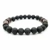 Mens Lava Rock Huile Essentielle Diffuseur bracelets Pour femmes Pierre Naturelle Magnétique Perles En Bois bracelets porte-bonheur DIY Bijoux De Mode en Vrac