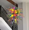 Lamps Contemporary Modern Art Decorative Fancy Multi Colored Design Murano Glass Chandelier Home Decoration Ceiling Lighting