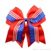 10 Farben Amerikanische Flagge Baby Haare Haartail Stirnband Girl Stripe Haarbänder Big Bowknot Hakenhaar Bögen Kinder Haare Accessori3064090