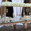 Hot Selling Gold Tall Metal Flower Arches Bridge Arch För Table Centerpieces Bröllopsdekoration Senyu0576