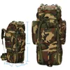 Спортивный пакет на открытом воздухе в пешеходной пакете Tactical Rucksack Camo Radapsack Combat Camouflage Tactical Molle 65L рюкзак №110238574446