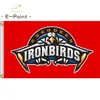 MILB Aberdeen IronBirds Bayrağı 3 * 5ft (90 cm * 150 cm) Polyester Afiş Dekorasyon Uçan Ev Bahçe Şenlikli Hediyeler