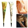 Drop Ship Indian Henna Paste Temporary Tattoo Waterproof Body Paint hena Art Cream Cone For Stencil Mehndi Body Art TSLM2