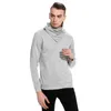 Fashion-Shion Koreański Punk Style Zipper Sweter Mężczyźni Sweter Thermal Casual Długi Rękaw Dzianiny