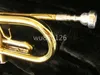 Jupiter JTR700 BB TUNE BRASS Trumpet Gold Lacquer Nytt högkvalitativt musikinstrument med fallmunstycke Gratis frakt