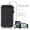 Top 30000 mAh Solar Power Bank Bateria Zewnętrzna Bateria Szybka ładunek Podwójny USB PowerBank Portable ładowarka telefonu komórkowego na iPhone8 x2398911