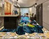 홈 인테리어는 벽지 아름다운 수중 세계 상어와 돌고래 홈 인테리어 거실 침실 Wallcovering 협력 HD 배경 화면을 3D
