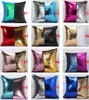 39 Design Reversible Sequin Pillow Cover Mermaid Pillow Case Glitter Magic 2 Färger Byte av soffkudde Car Cover Xmas julklappar