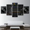 Picture modulaire de décoration intérieure Paintes de toile moderne 5 pièces Musique DJ Console Instrument Mélangeur Poster pour le salon Wall Art4890444