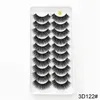 NEW 10pairs 3D Faux Mink Lashes Natural Long False Eyelashes Volume Fake Lashes Makeup Extension Eyelashes maquiagem