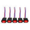 Smart Motorcycle Hazard Light Switch Button Double Warning Flasher Emergency Signal W/3 Wires Lock For Motor ATV Bike