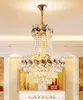 Lunes de lustre de cristal moderno LED LED AMERICAN LUNDELIERS LUZES FICTO CASA VILLA HOTEL HOTEL LOBBY HALL Restaurant Hanging Lamps