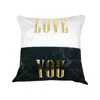 18*18 inch Home Decor Gift Home Sofa Throw Pillowcase Hot Stamping Pillow Cover Polyester Cushion Cover Pillow Case For Car Chair DH1024